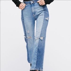 NWT Free People Deconstructed Jeans